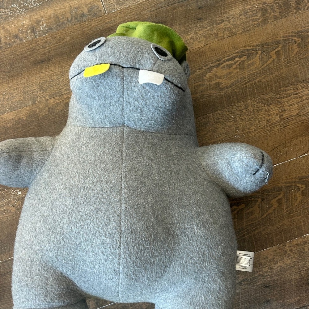 Vintage 1999 Crocodile Creek George and Martha Hippo Plush Set 20 inch Grey - Picture 4 of 7